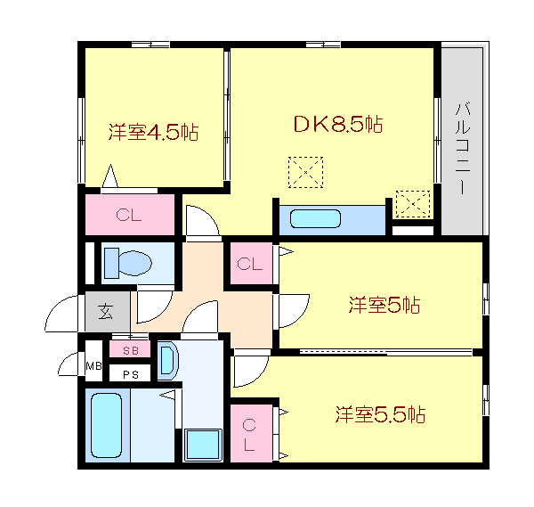 ウィルヴィラージュⅡ 205号室 間取り