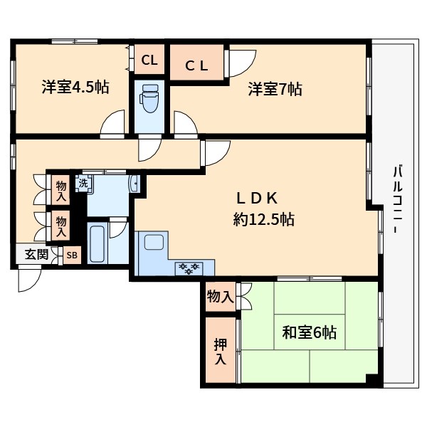 カーサ梶山 間取り