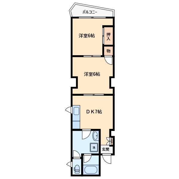 Ｍ２ハイム 間取り図