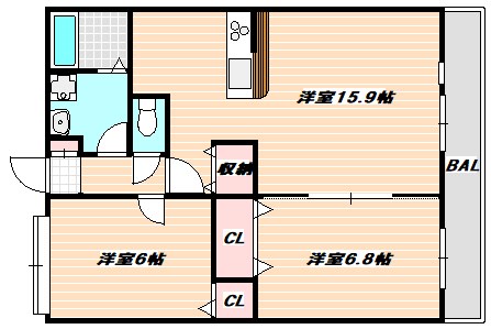 アリエルコート 間取り図