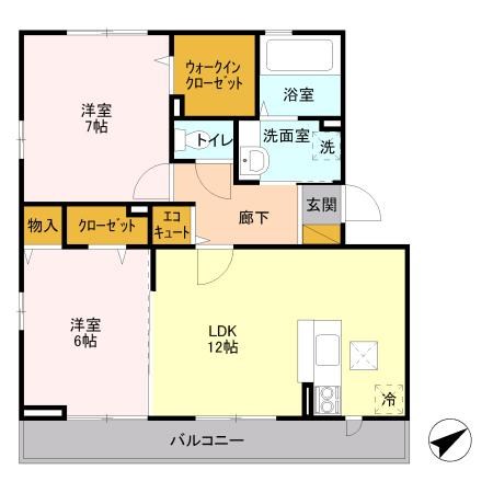 カーサ　ニュアージュ 間取り図