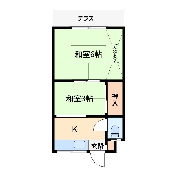 土屋荘 間取り図