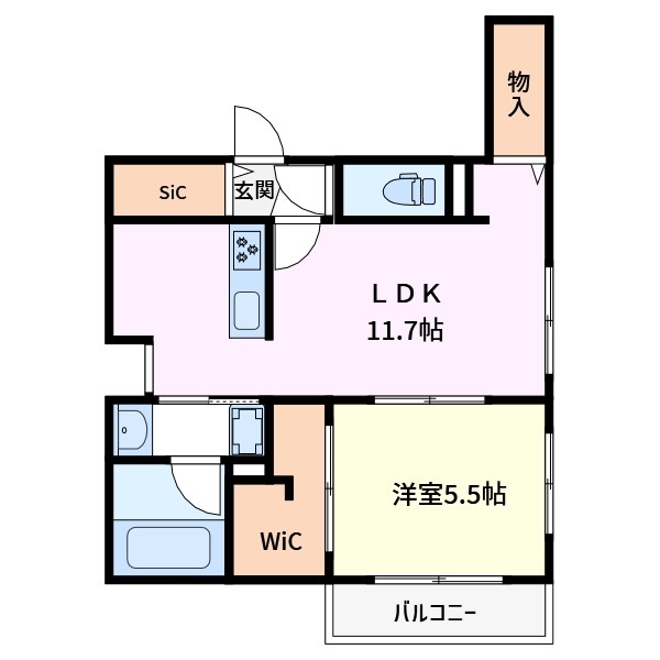 ベルフォレⅢ 間取り図