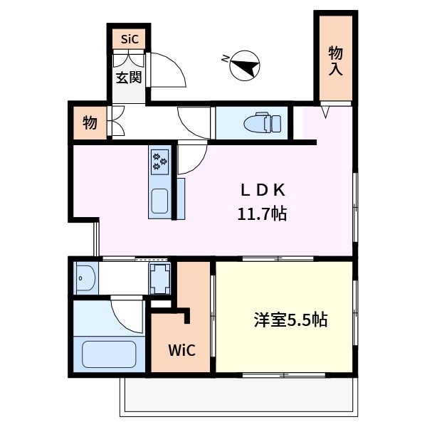 ベルフォレⅢ 間取り図