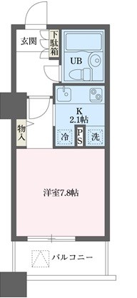 ドゥーエ横浜駅前 311号室 間取り