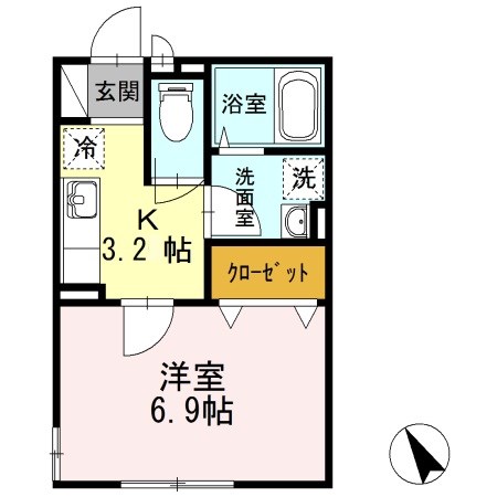 セピア コート 202号室 間取り