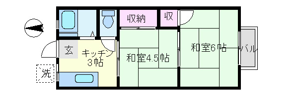 ユウハイツ 204号室 間取り