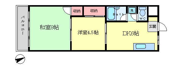 ドリームハイツニトウ 間取り