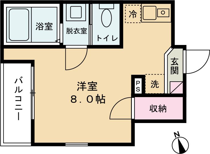 ヴィラセゾン船橋本町Ⅱ 間取り図