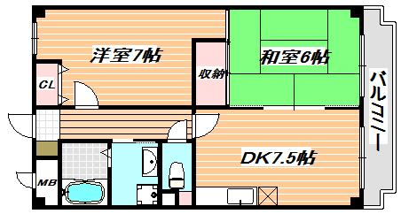 グッドフラット浦安 間取り図