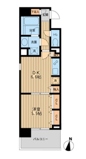 ドゥーエ横濱台町 504号室 間取り