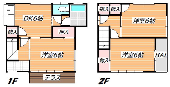 新井一丁目テラス 間取り図