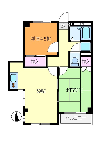 パールハイムハナダ 間取り