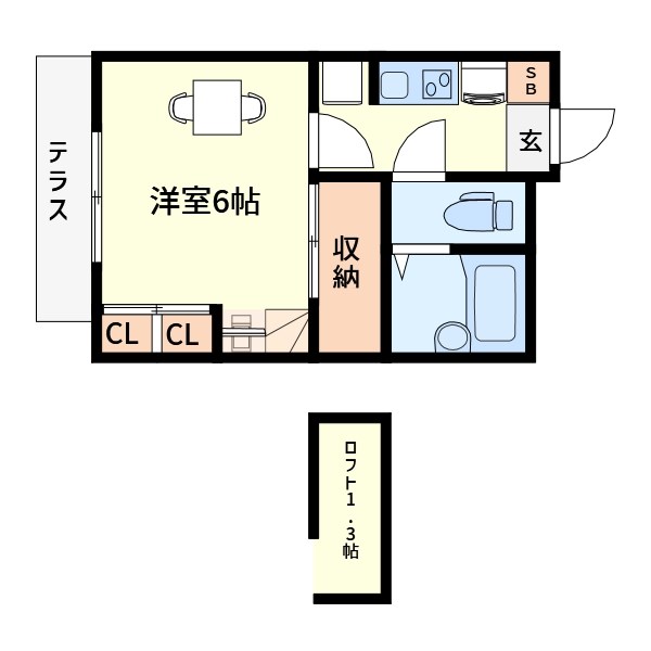 サンテラス花水木 間取り図