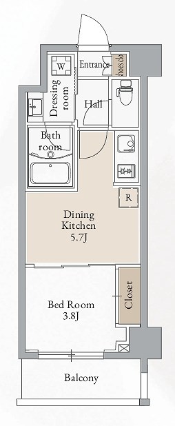 ジオエント横浜 間取り図