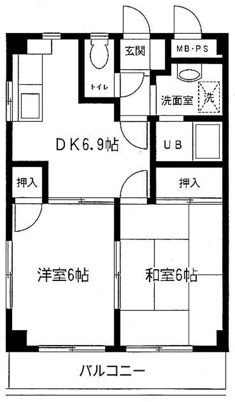 タウンコートヨコハマ 間取り図