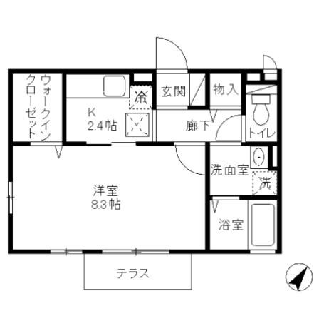 ヴィラ　野毛山公園 間取り図