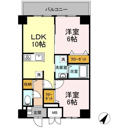 ＴＲＥ　ＬＵＣＥ横濱関内 203号室 間取り