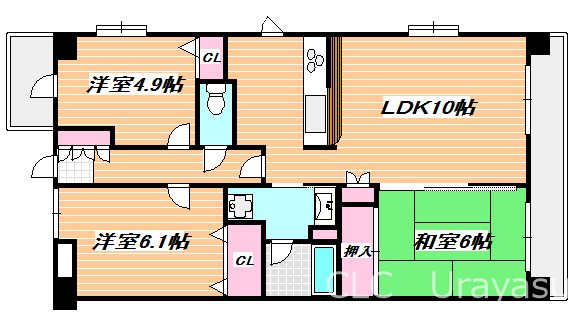 グランドパレス37 間取り図