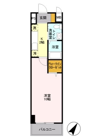 SOLARE横浜 306号室 間取り