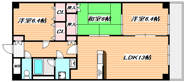 フレア浦安 間取り図