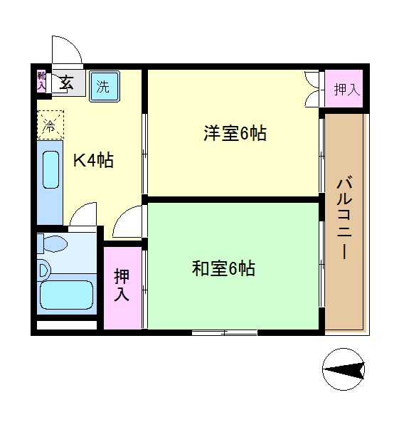 白浜ビル 201号室 間取り