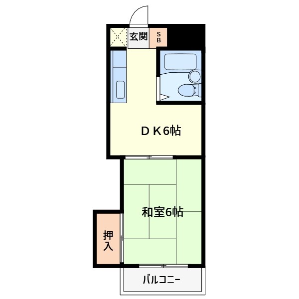 ハイツフォリスト 402号室 間取り