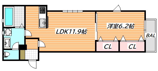 den douce(デンドゥース) 間取り図