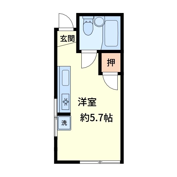 ユニオンハイツ鹿島田 間取り図