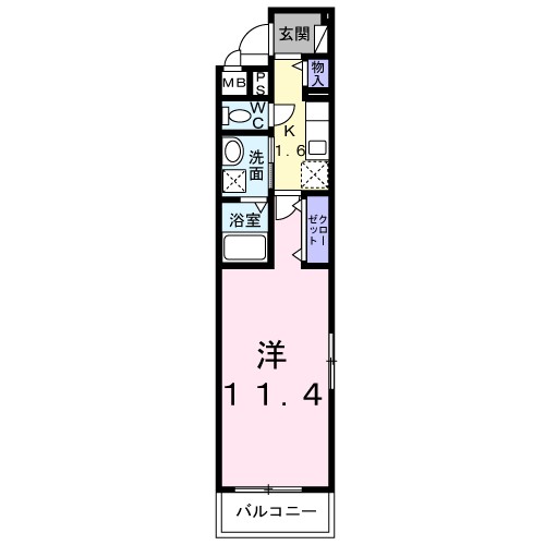 ソレイユＫ 301号室 間取り