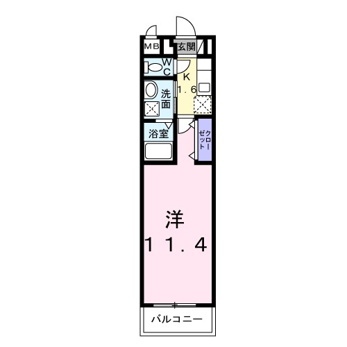 ソレイユＫ 302号室 間取り