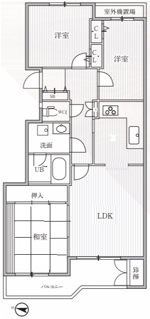 T's garden横浜反町 203号室 間取り