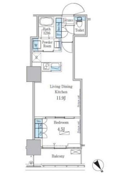 パークアクシス横濱関内ＳＱＵＡＲＥ 間取り図