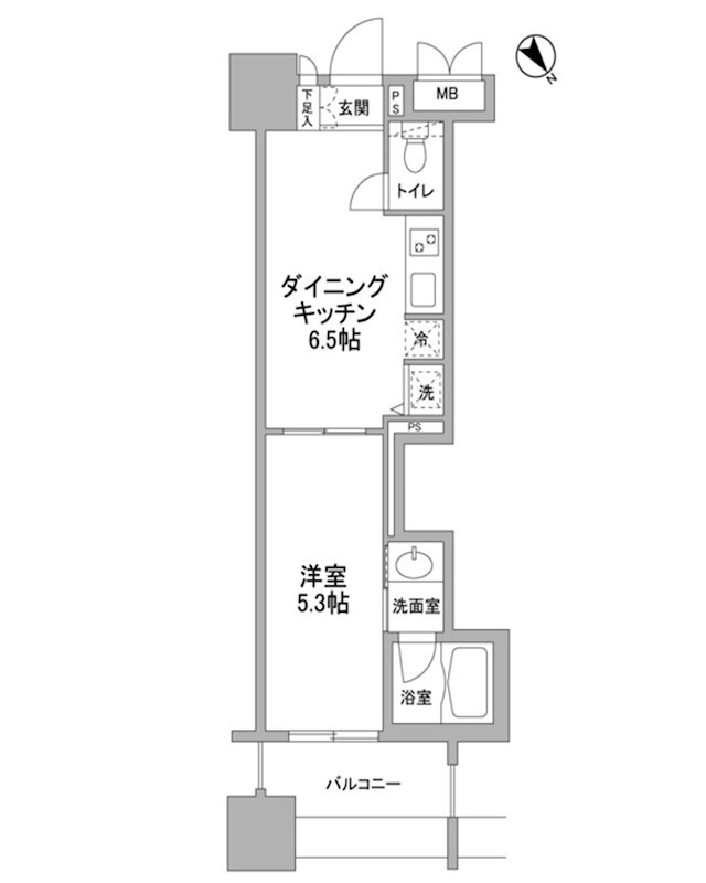 パークフラッツ横濱公園 間取り図