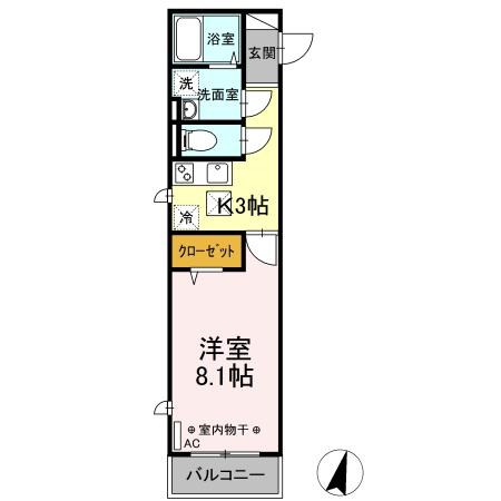 シンプルハウス 103号室 間取り