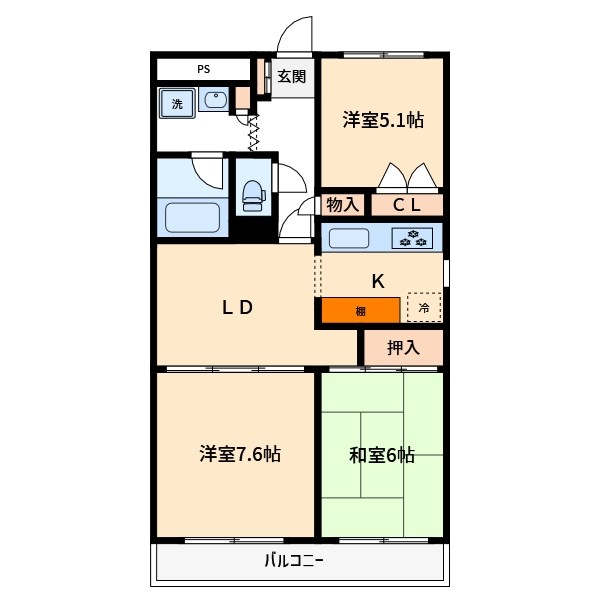 ニュー池田町ハイツ 間取り図