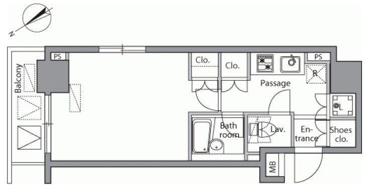 レジディア横濱関内 間取り図