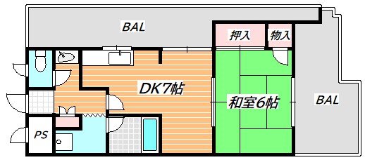 サンビーム行徳 間取り図