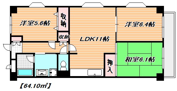 レジデンス雅鷺 間取り図