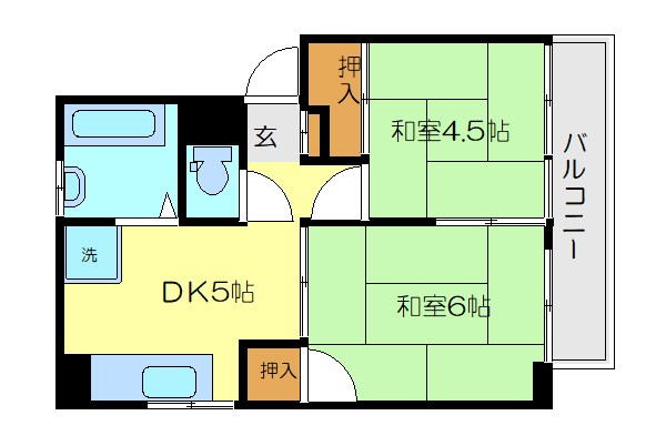 401号室 間取り