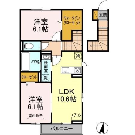 ファミールA 間取り図