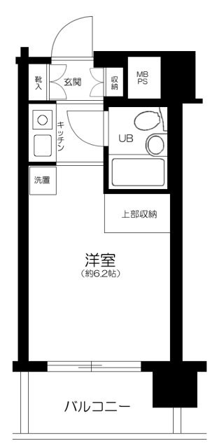 パーク・ノヴァ横浜阪東橋 1107号室 間取り