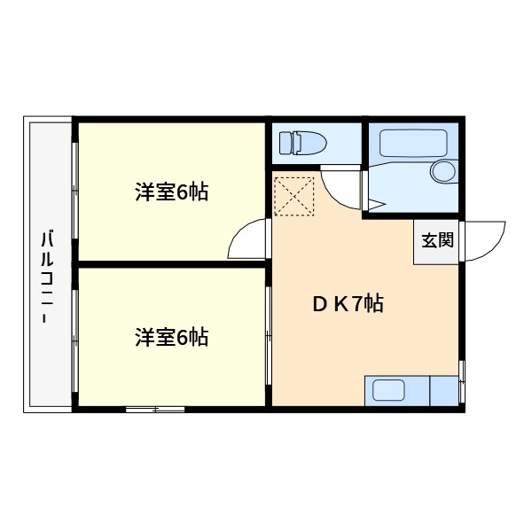 フラット高田 間取り図