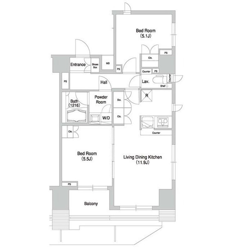 グラマシー横濱関内 間取り図