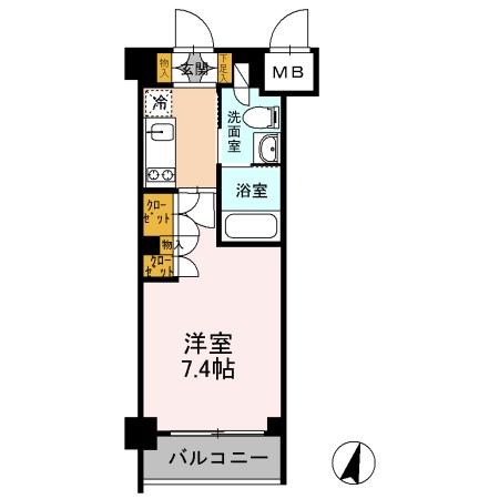 カスタリア武蔵小杉 間取り図