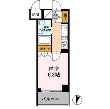 カスタリア武蔵小杉 間取り図