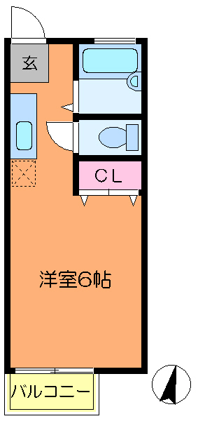 メゾンクレールＡ棟 間取り図