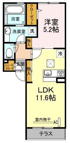 セレーフィア   間取り