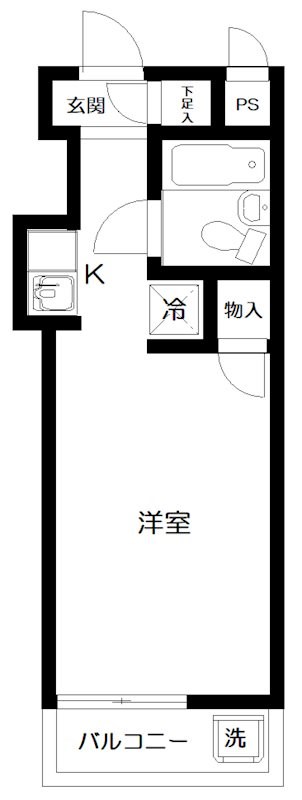 スカイコート西横浜第２ 404号室 間取り