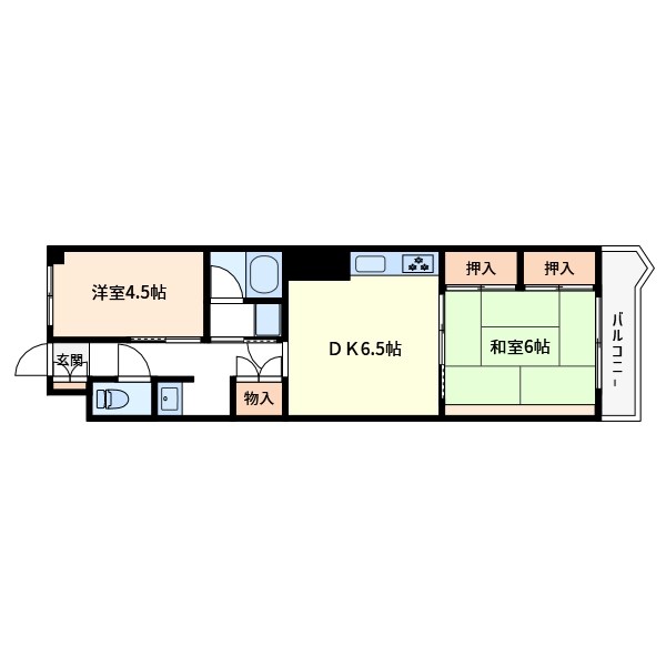 グレイスヒル二本木 間取り図